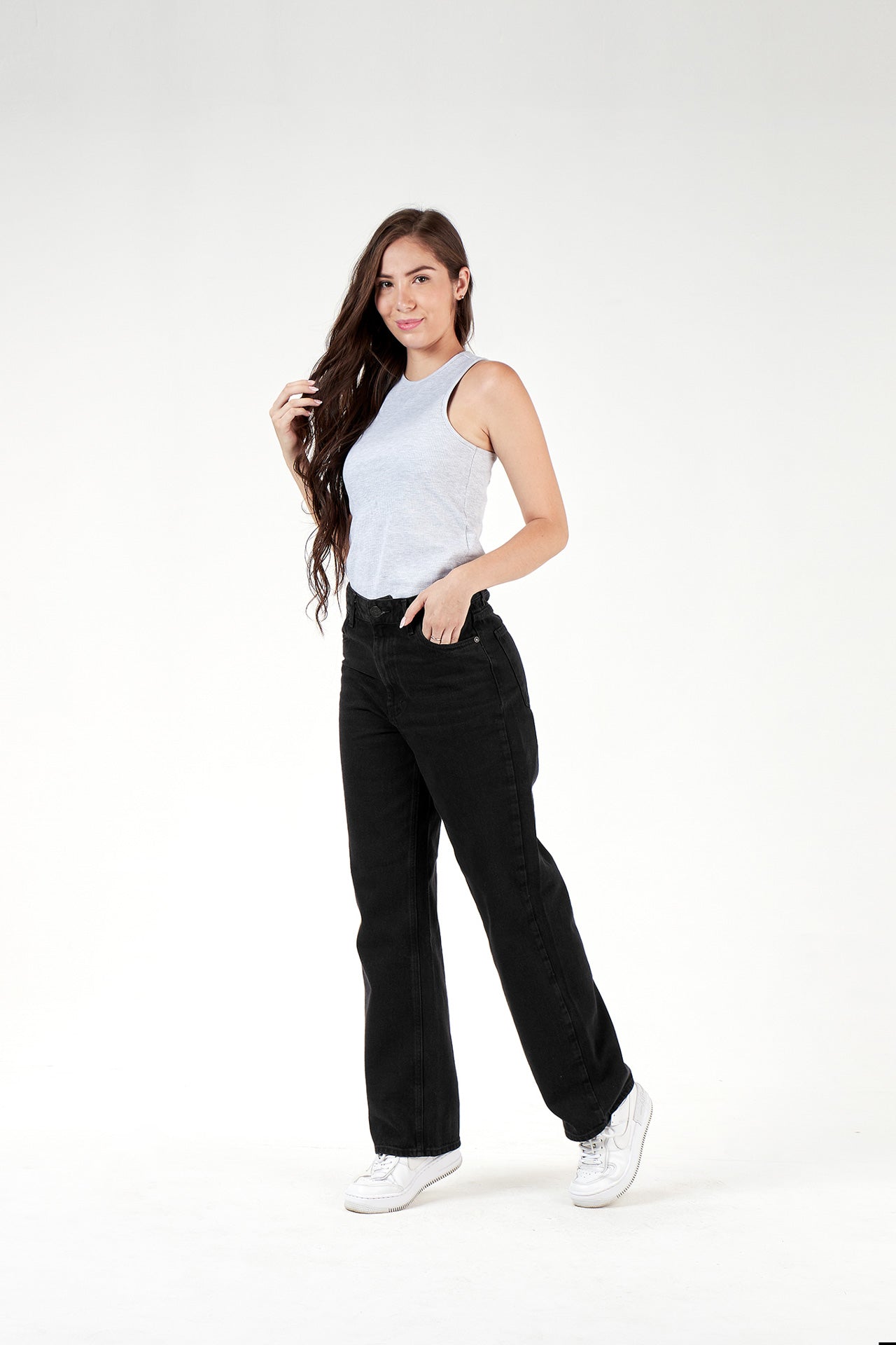 Pantalón Baggy jeans negro HD