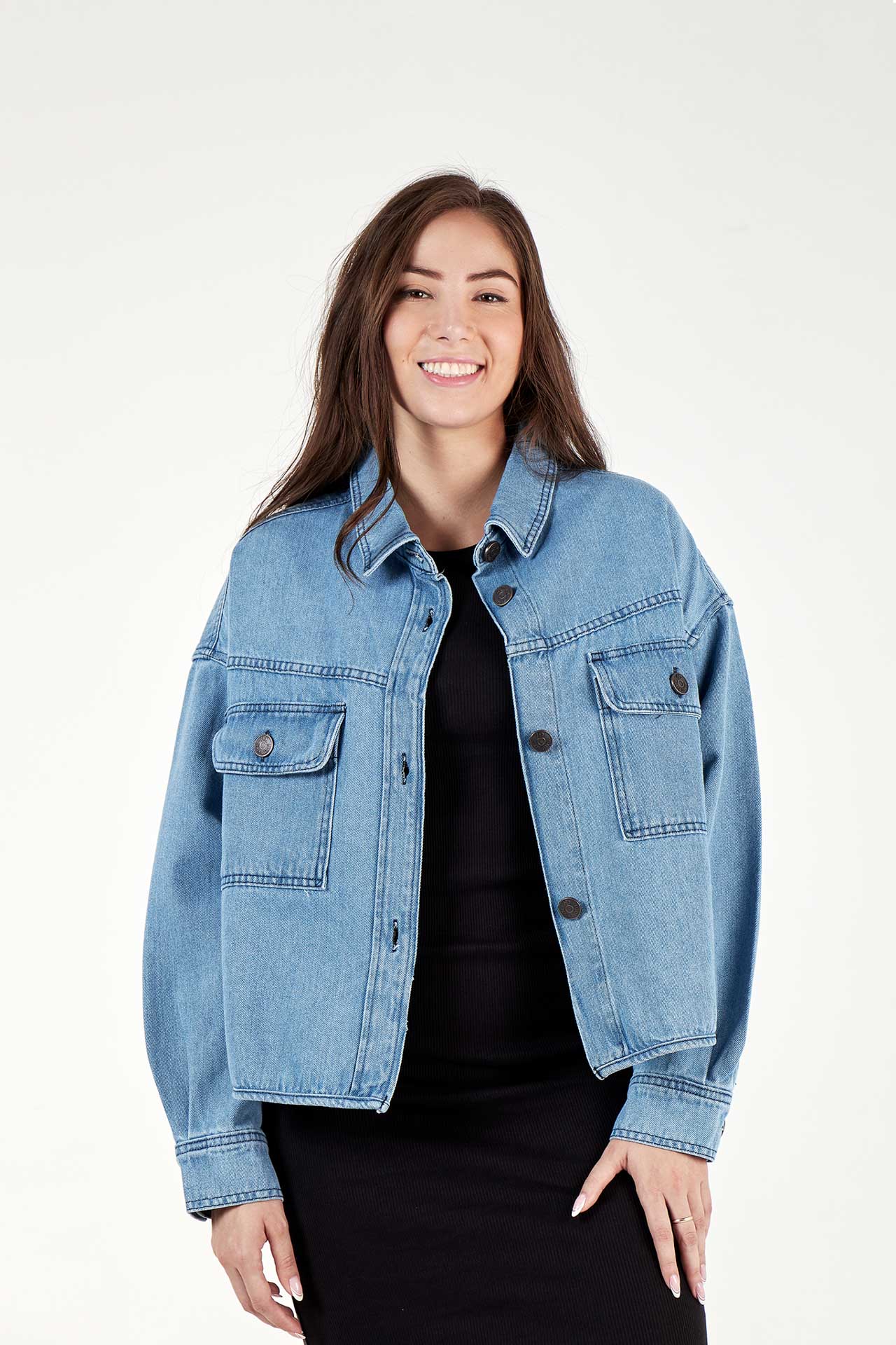 Chaqueta jean azul human dignity