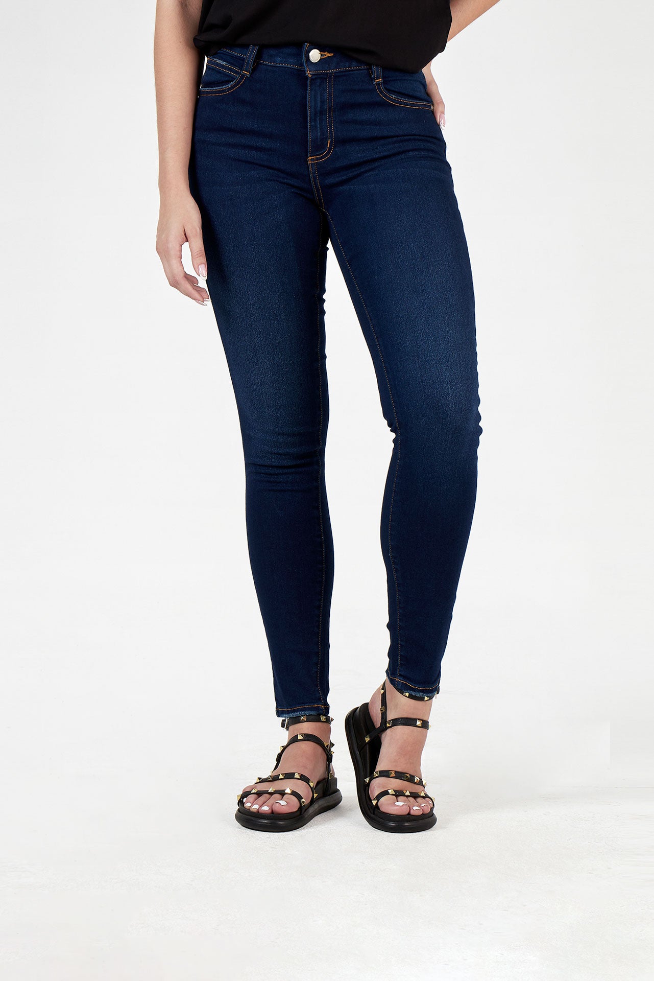 Jean skinny azul oscuro