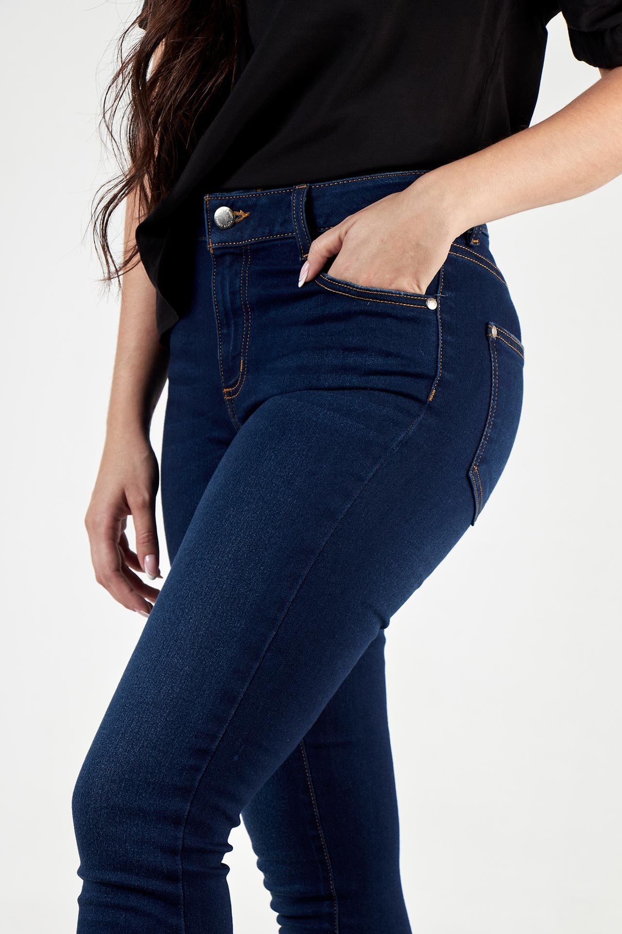 Jean skinny azul oscuro