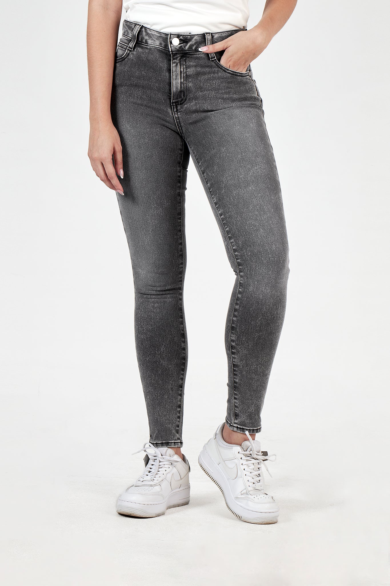 Jean Skinny Gris