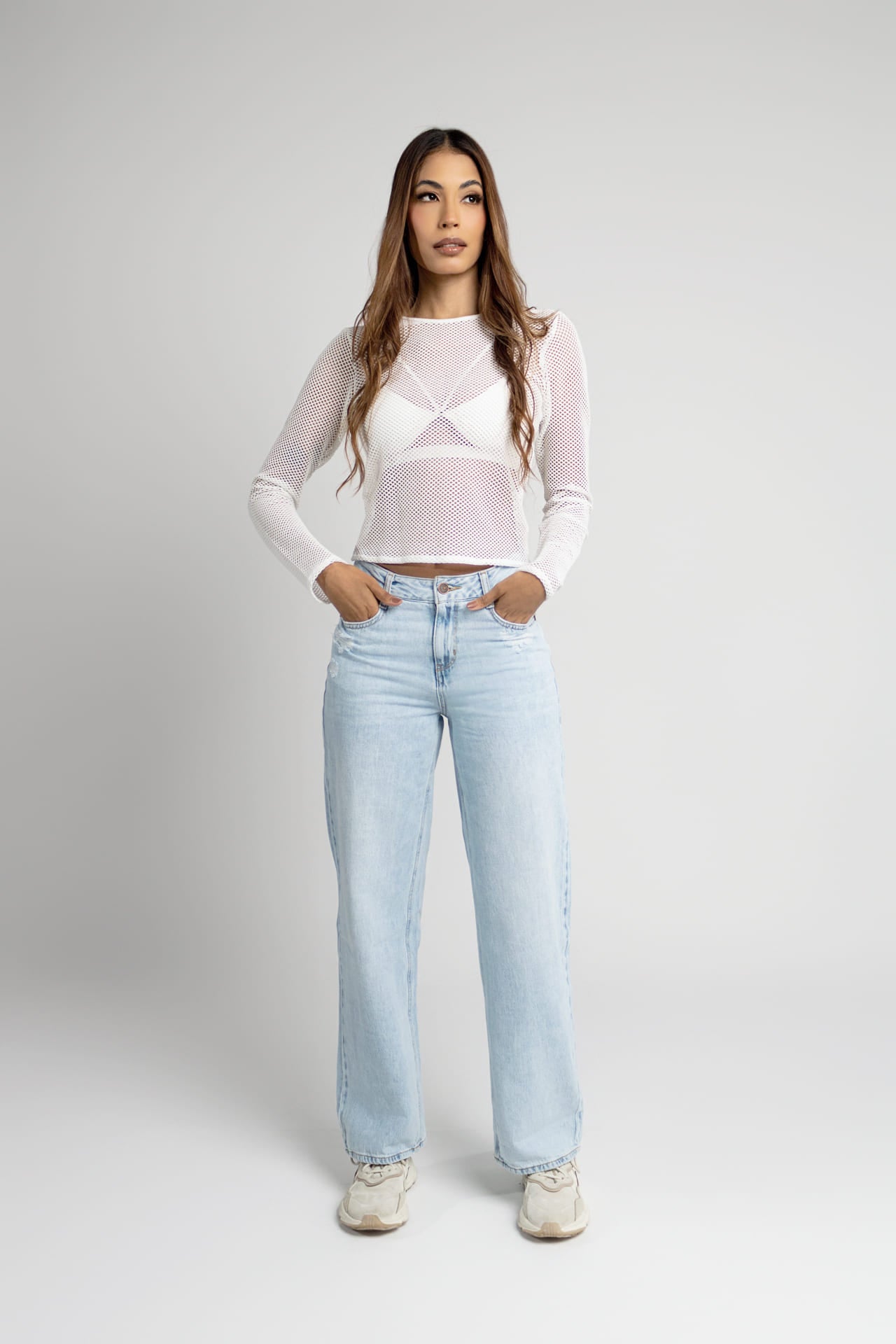 Jean Azul Claro wide leg