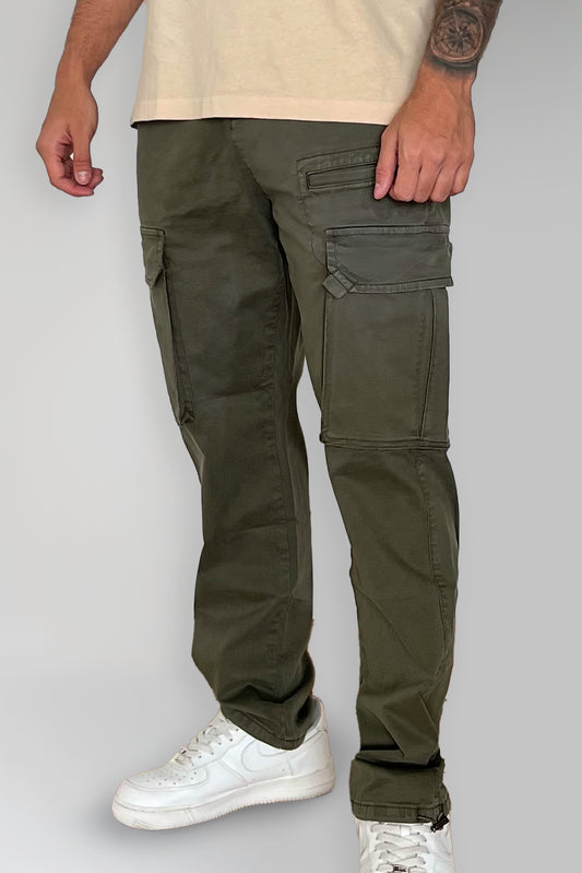 Jogger Cargo Ribete Verde