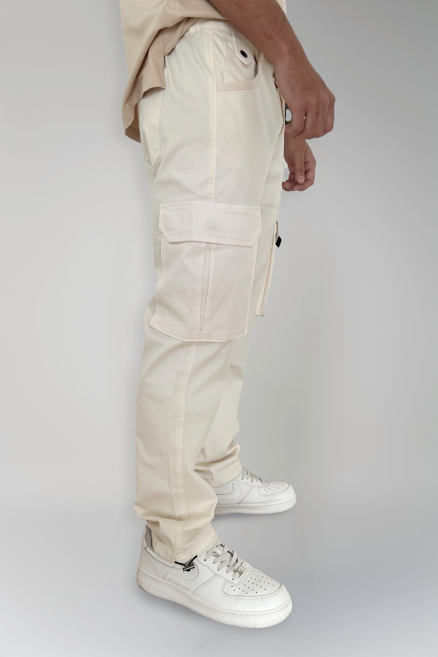 Jogger Cargo Ribete Beige