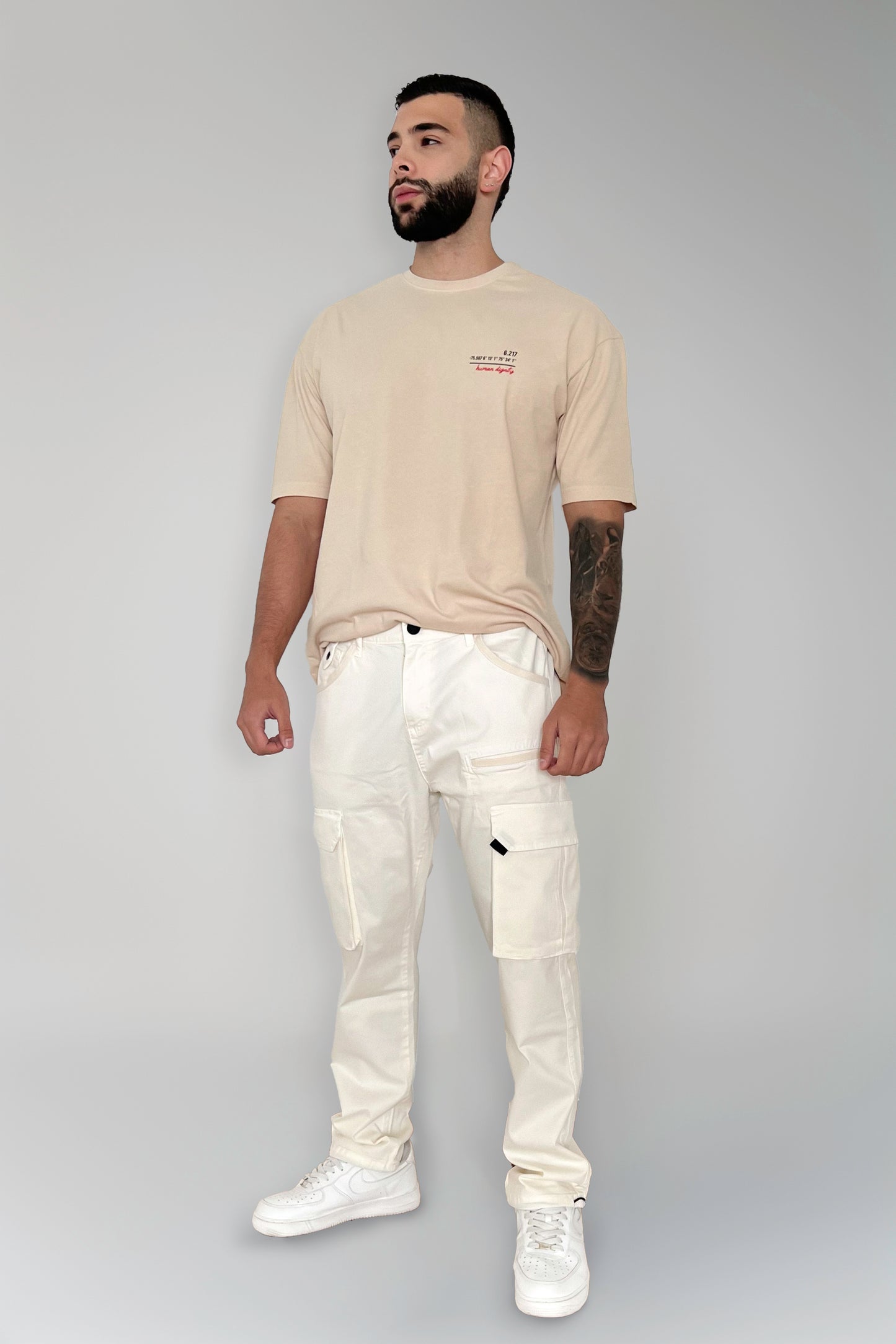 Jogger Cargo Ribete Beige