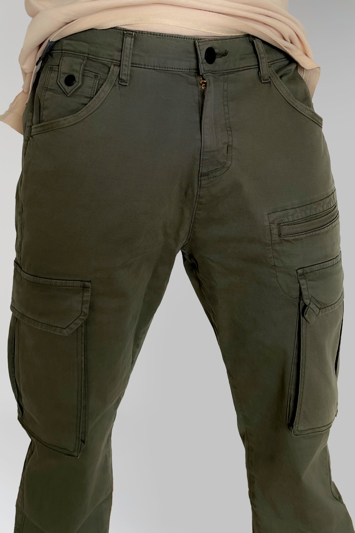 Jogger Cargo Ribete Verde