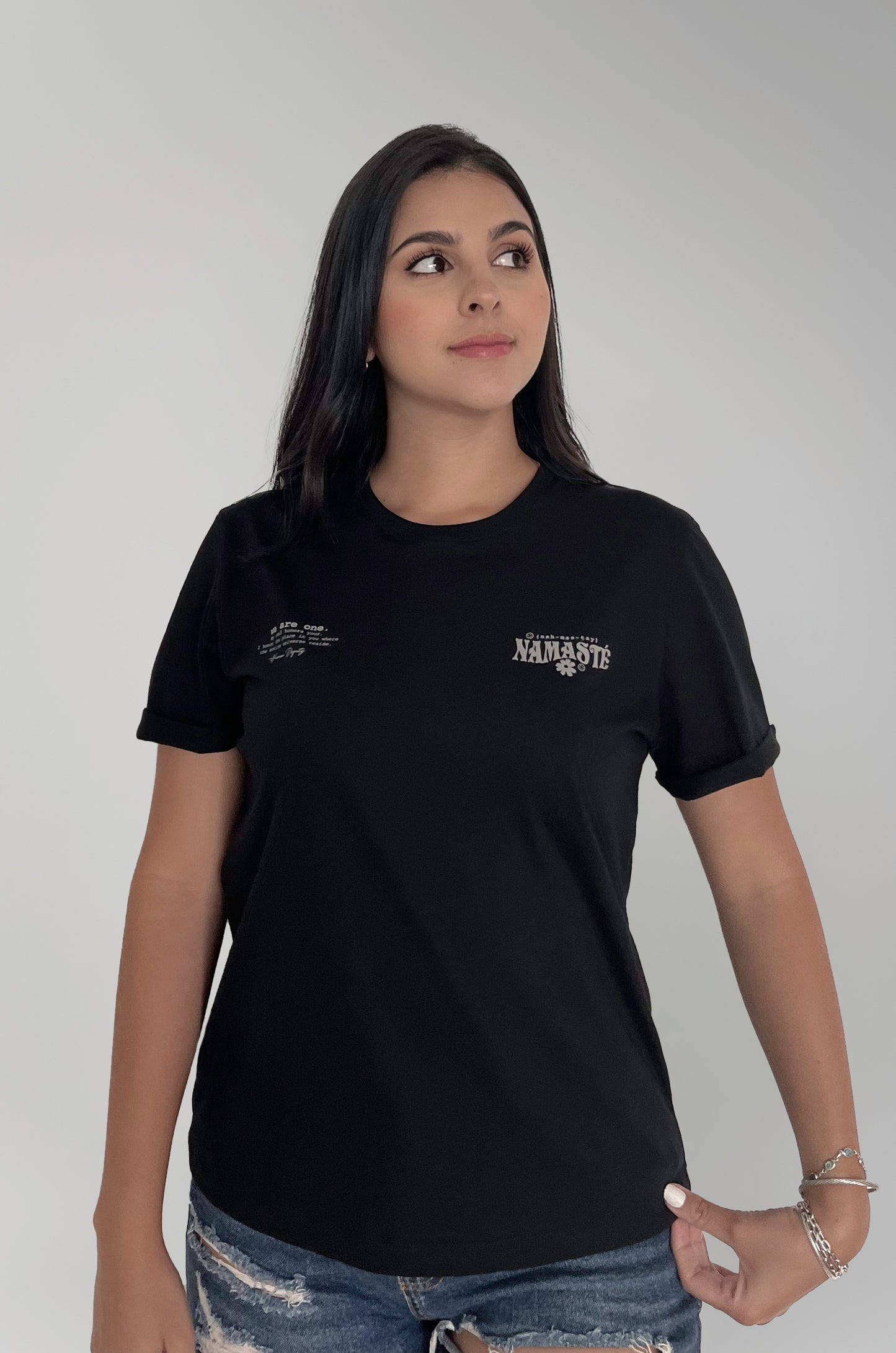 Camiseta Namaste Negra