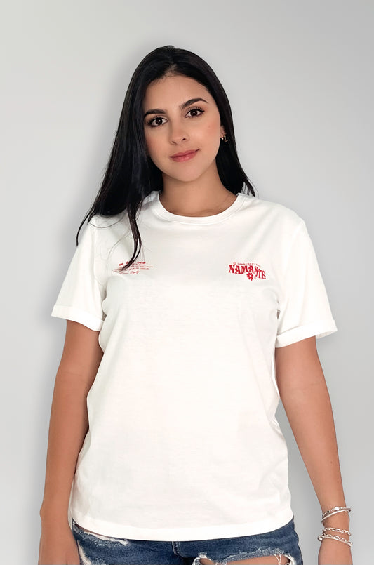 Camiseta Namaste blanca