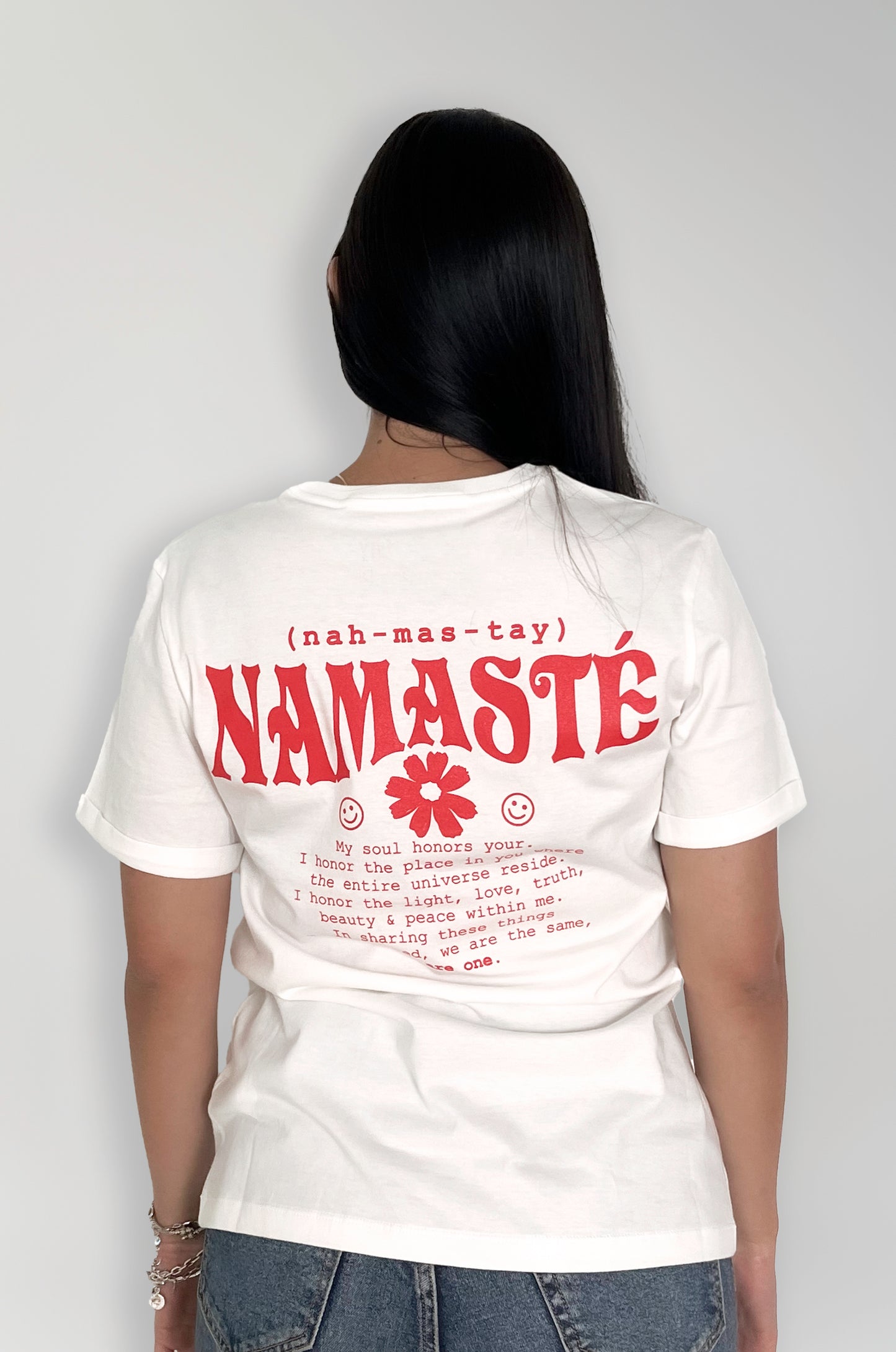 Camiseta Namaste blanca