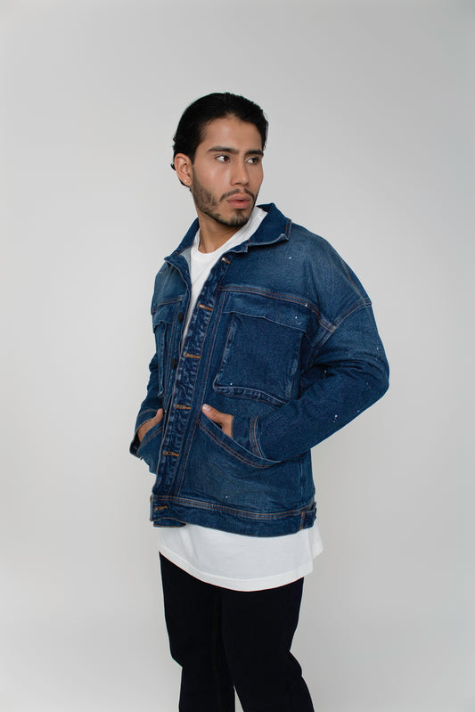 Chaqueta denim cargo