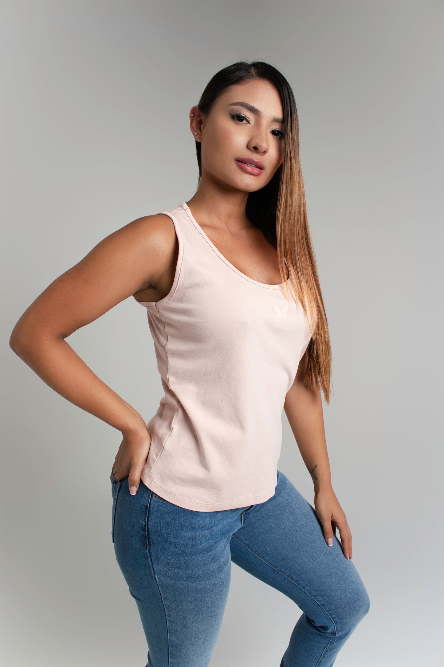 Camiseta mariposa London rosa