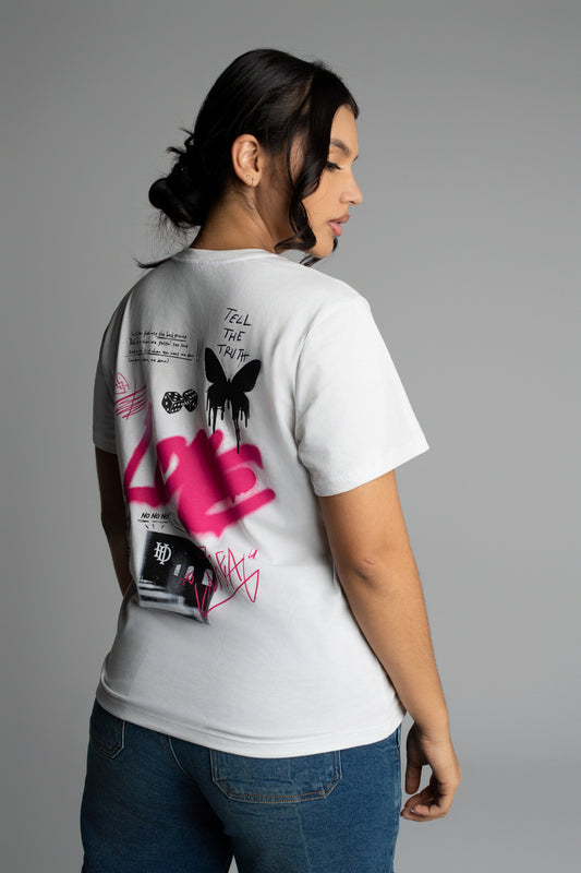 Camiseta Human ART blanca